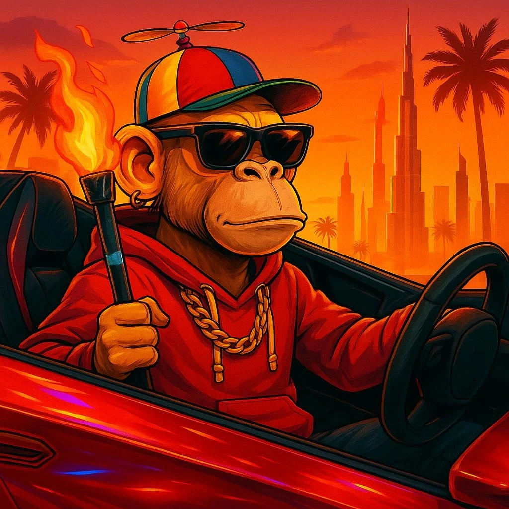 Ape in Car