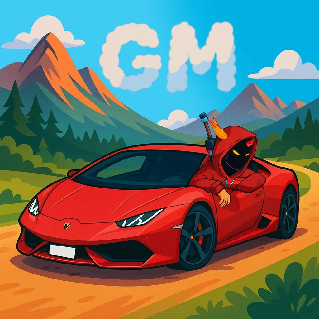 Lambo in Mountains